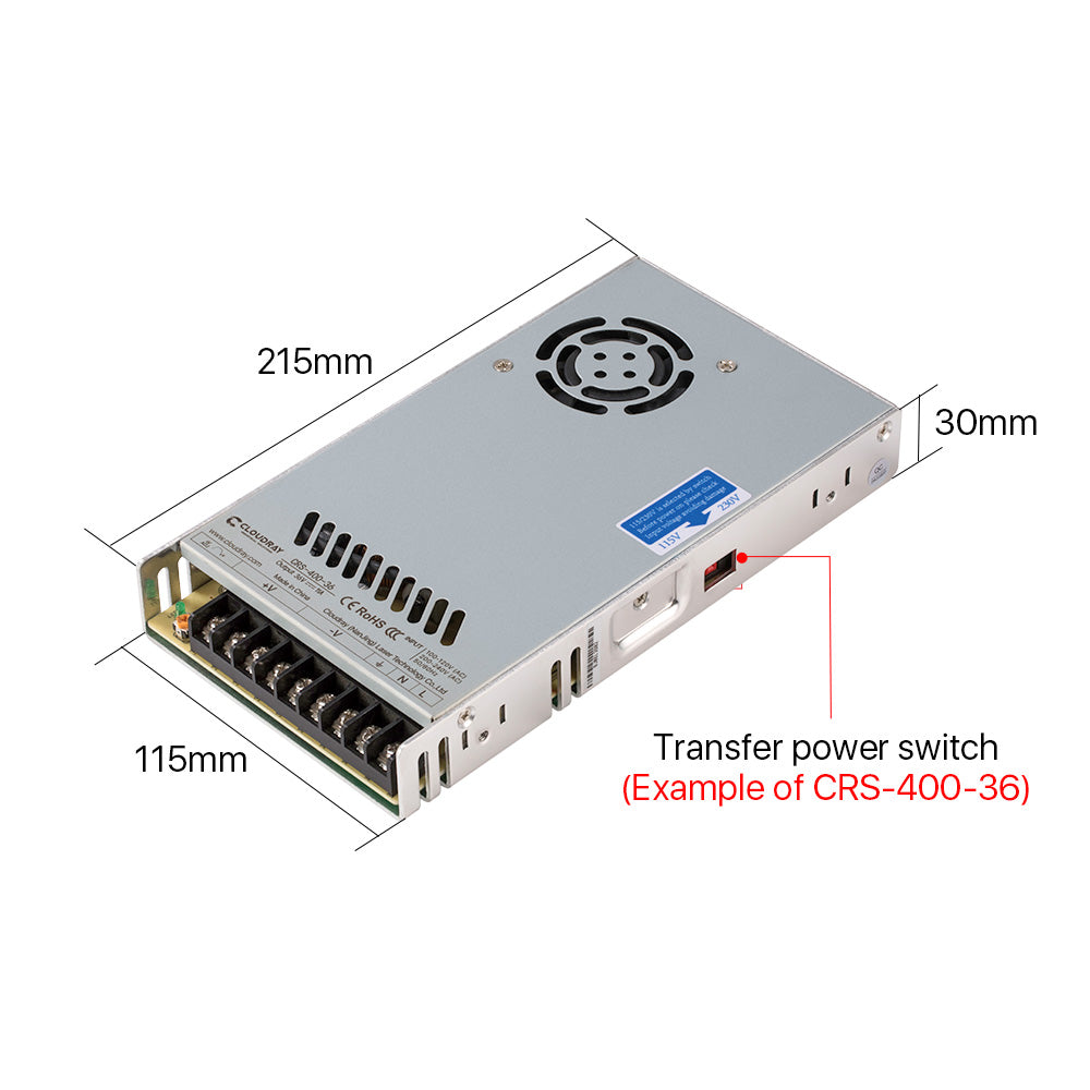 Cloudray 400W CRS-400  Switch Power Supply