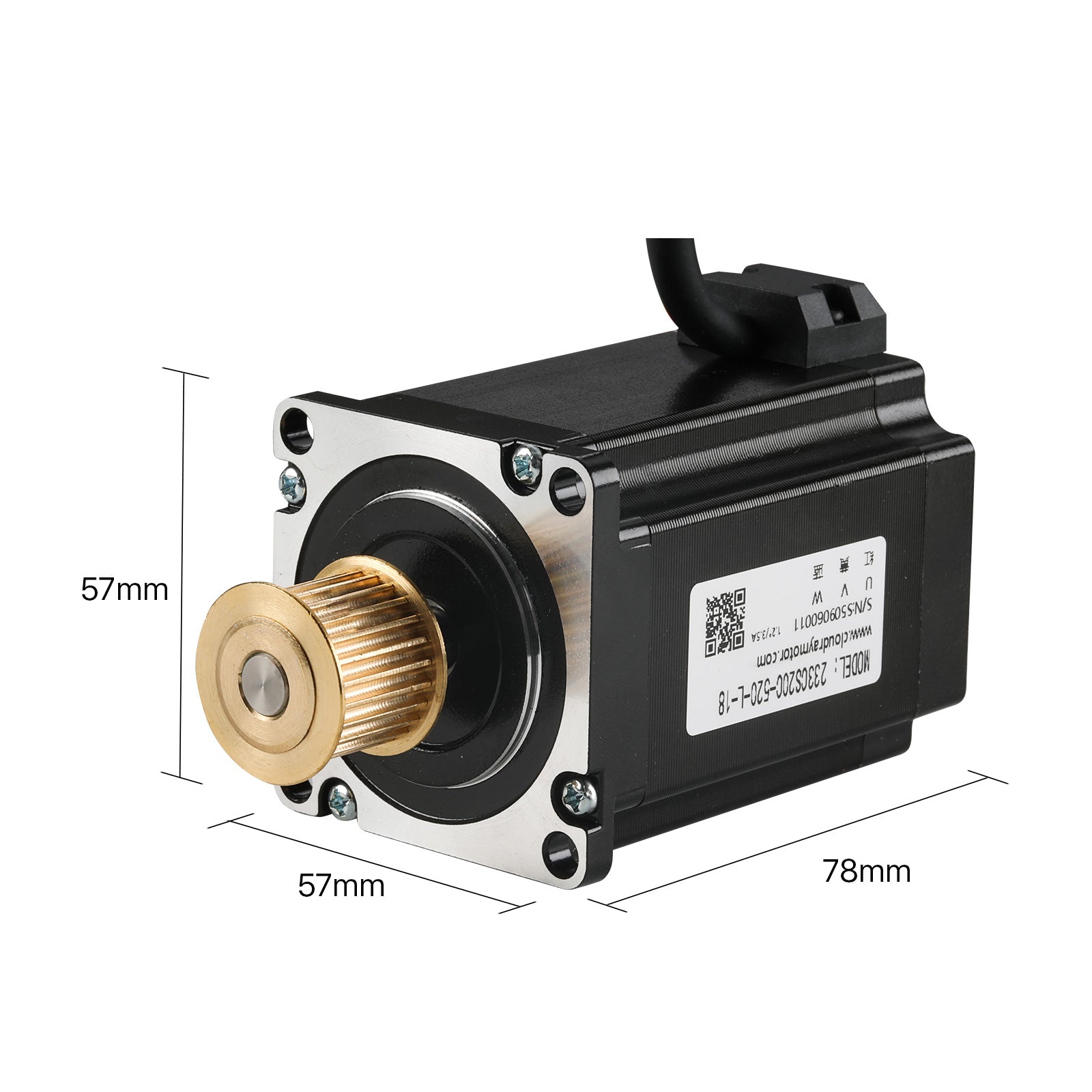 Cloudray 1.4N.m 3.5A 3 Phase  Nema 23 Stepper Motor