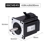 Cloudray 86CME45 95mm 4.6N.m 6A Leadshine 2 Phase Nema34 Closed Loop Stepper Motor