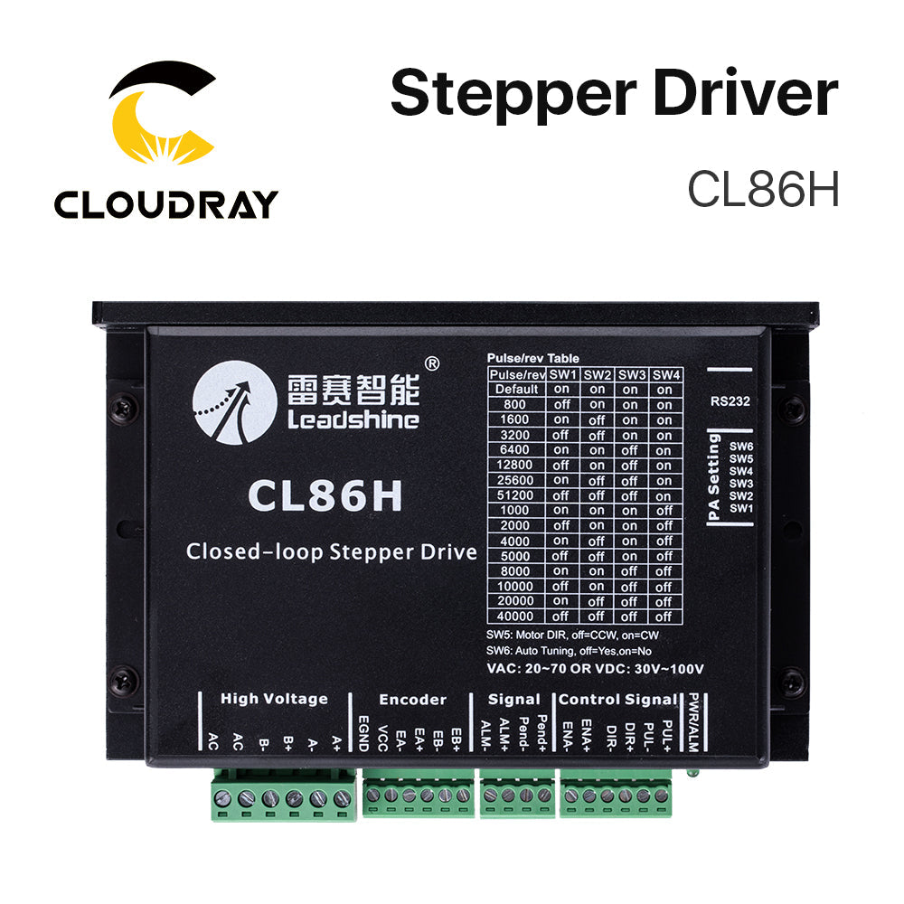 Cloudray CL86H 18-80VDC 4-8A Leadshine Closed Loop Stepper Motor Driver