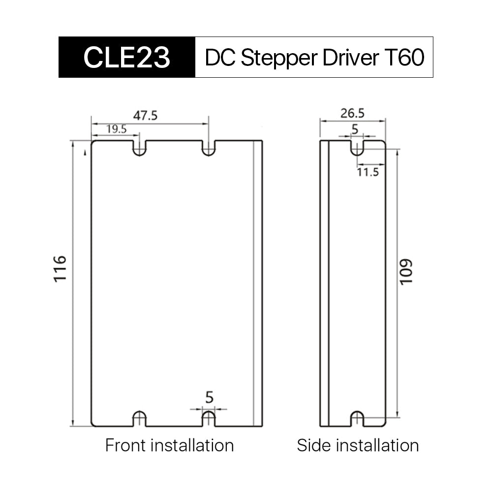 Cloudray CLE23 24-60VDC 2-Phase Closed Loop Stepper Motor Driver