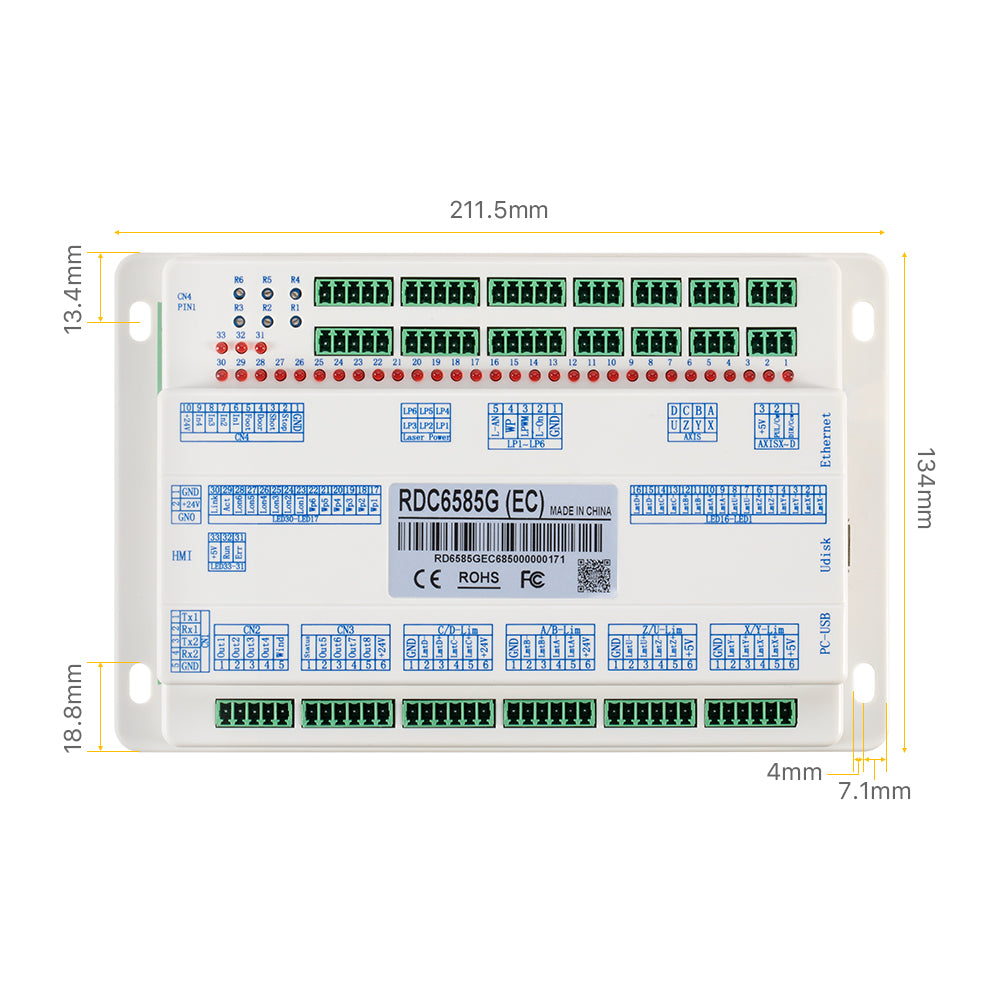 Cloudray Ruida RDC6585G Laser Controller