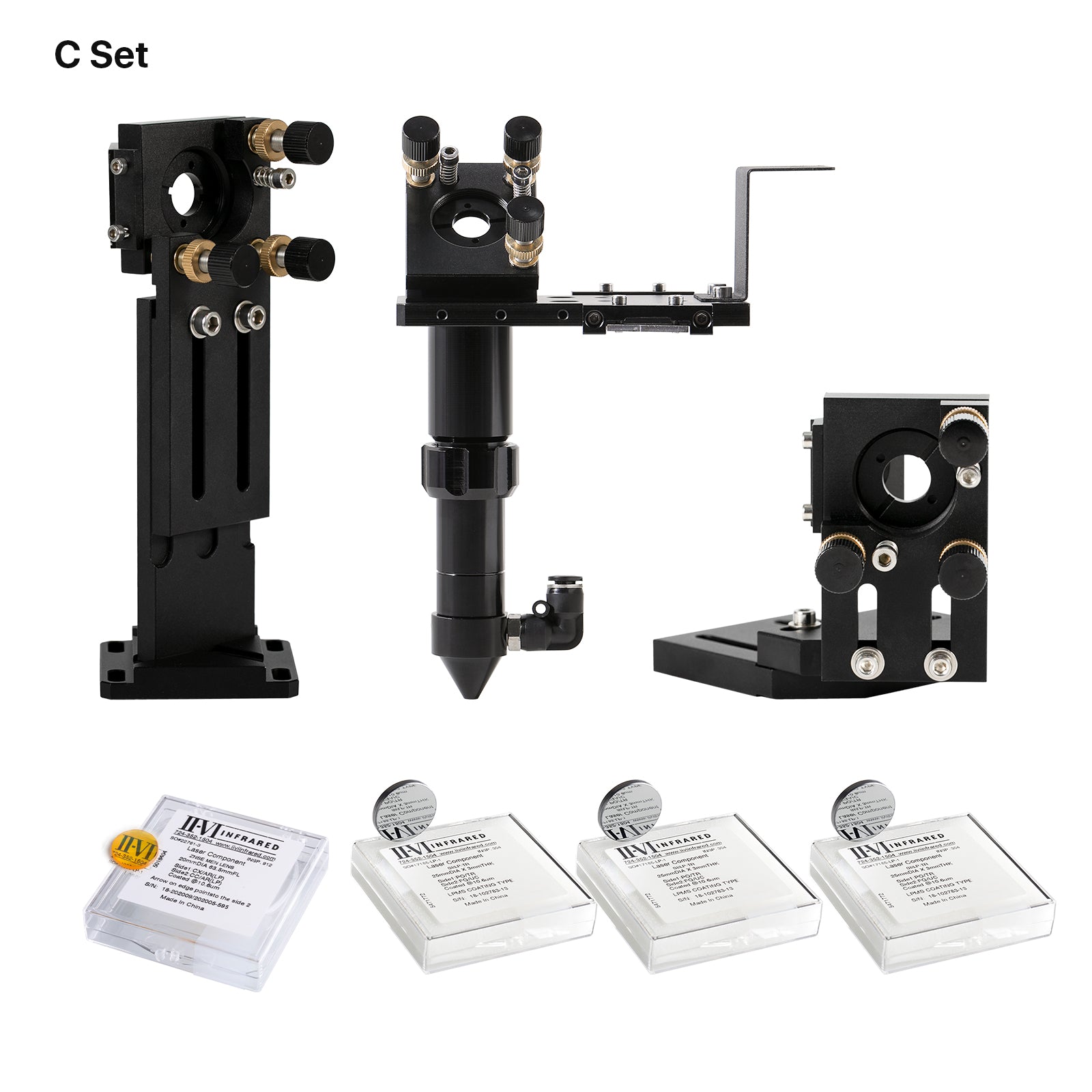 Cloudray C Series Black CO2 Laser Head Set