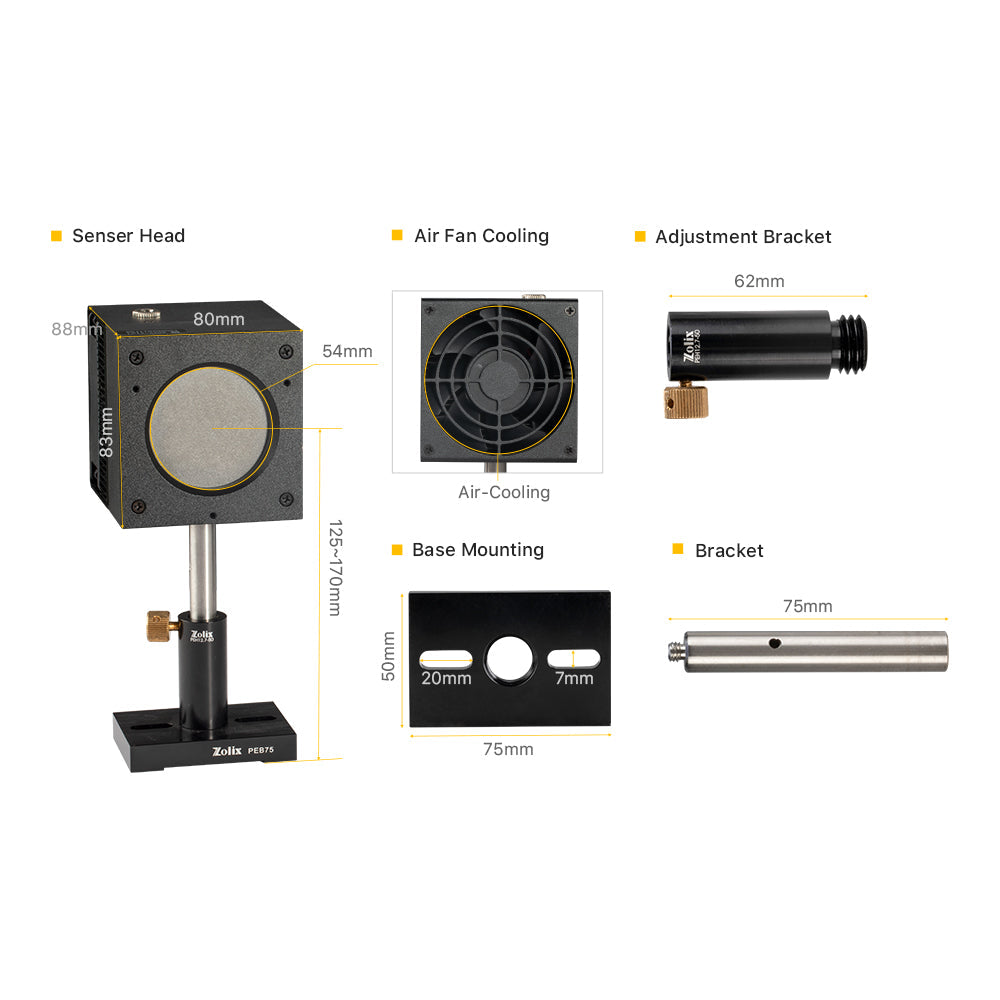 Cloudray 0-250W High Accuracy Laser Beam Power and Energy Meter