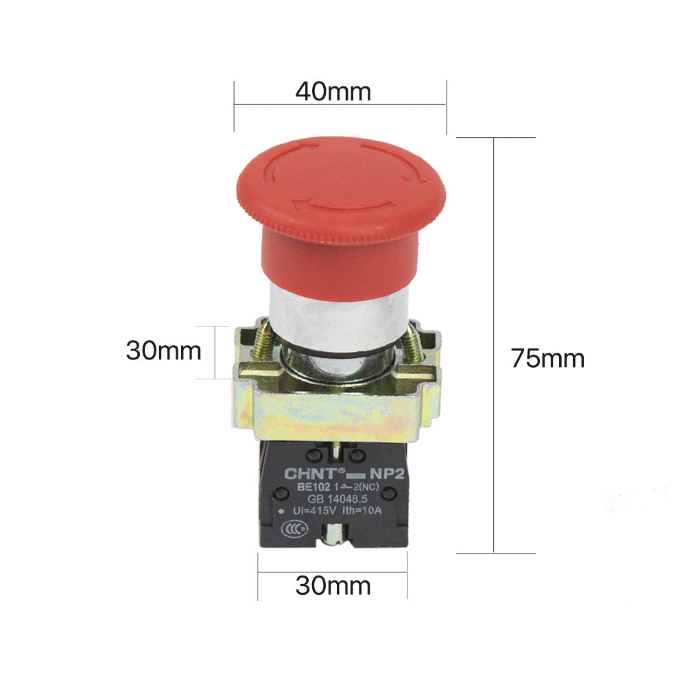 Cloudray CHNT NP2 NC Emergency Stop Switch