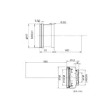 Cloudray K9 M39/M55 Fiber Laser F-theta Scan Lens