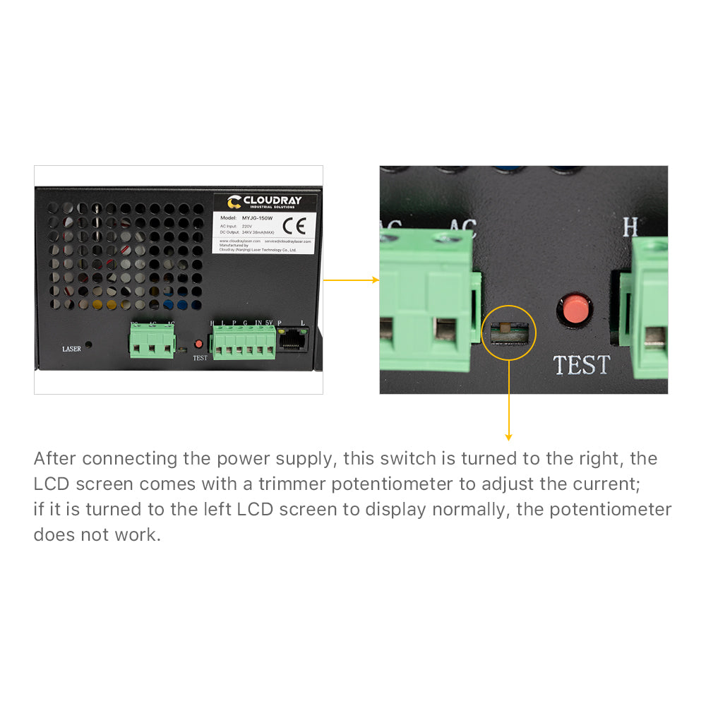 Cloudray LCD Display Current Meter For MYJG 100W&150W