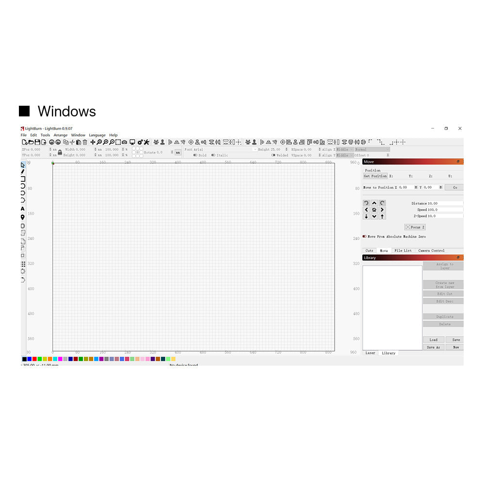 Cloudray Partner LightBurn Software For Laser Cutter Control / Galvo Laser Control