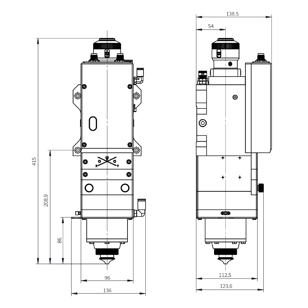 Cloudray Raytools BM06K 0-6KW Fiber Laser Cutting Head