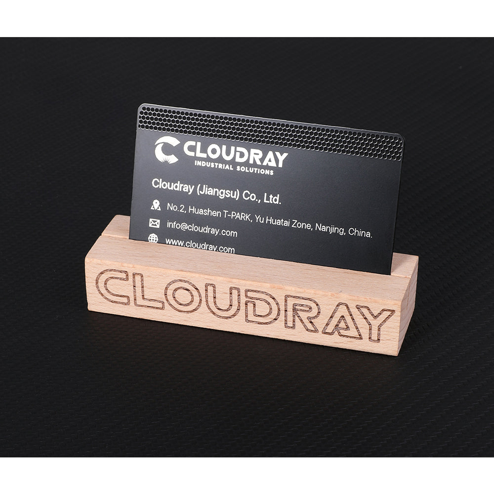 Cloudray DIY Material Wooden Card Holder For Co2 Laser Engraving & Cutting