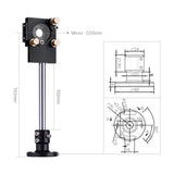 Cloudray E Series Black CO2 Laser Head Set With 1st Mirror Mount & 2nd Mirror Mount