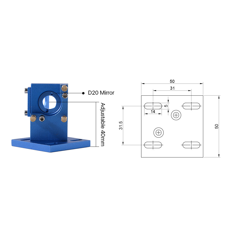 Cloudray K Series K4060 Laser Head Set Blue