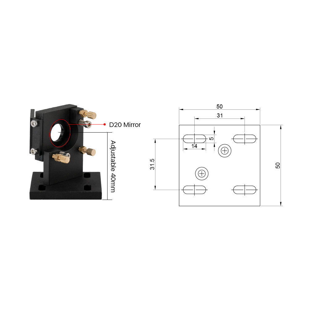 Cloudray K Series Black Laser Head Set