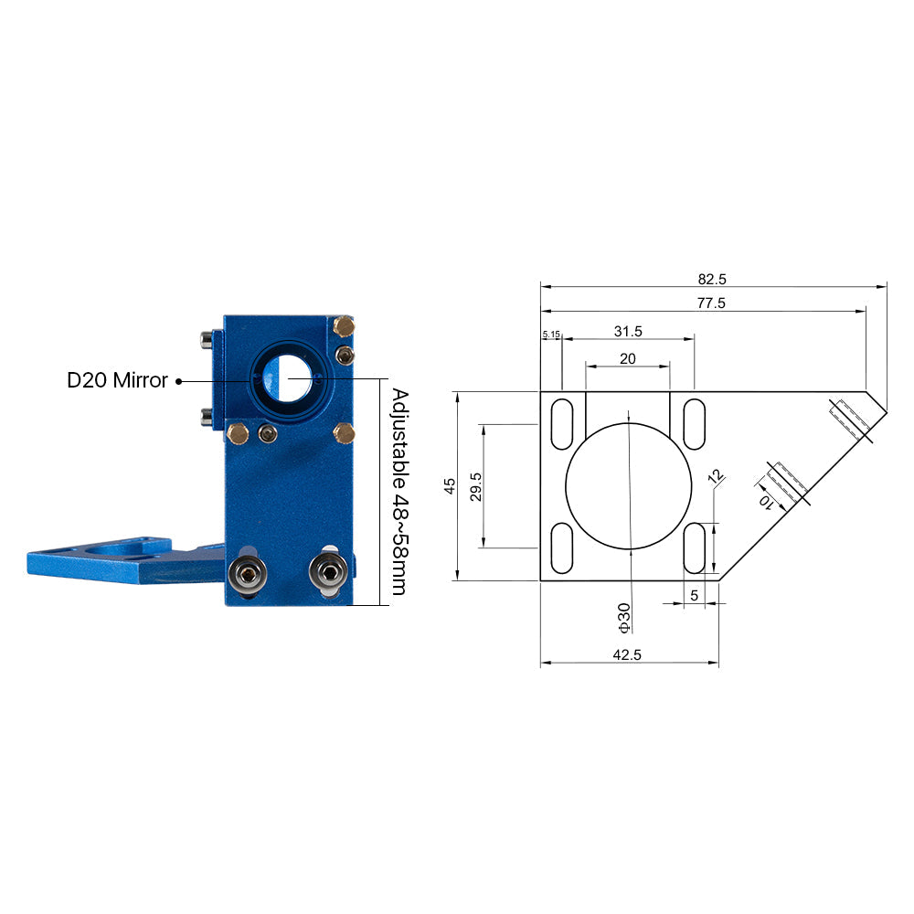 Cloudray K Series K4060 Laser Head Set Blue