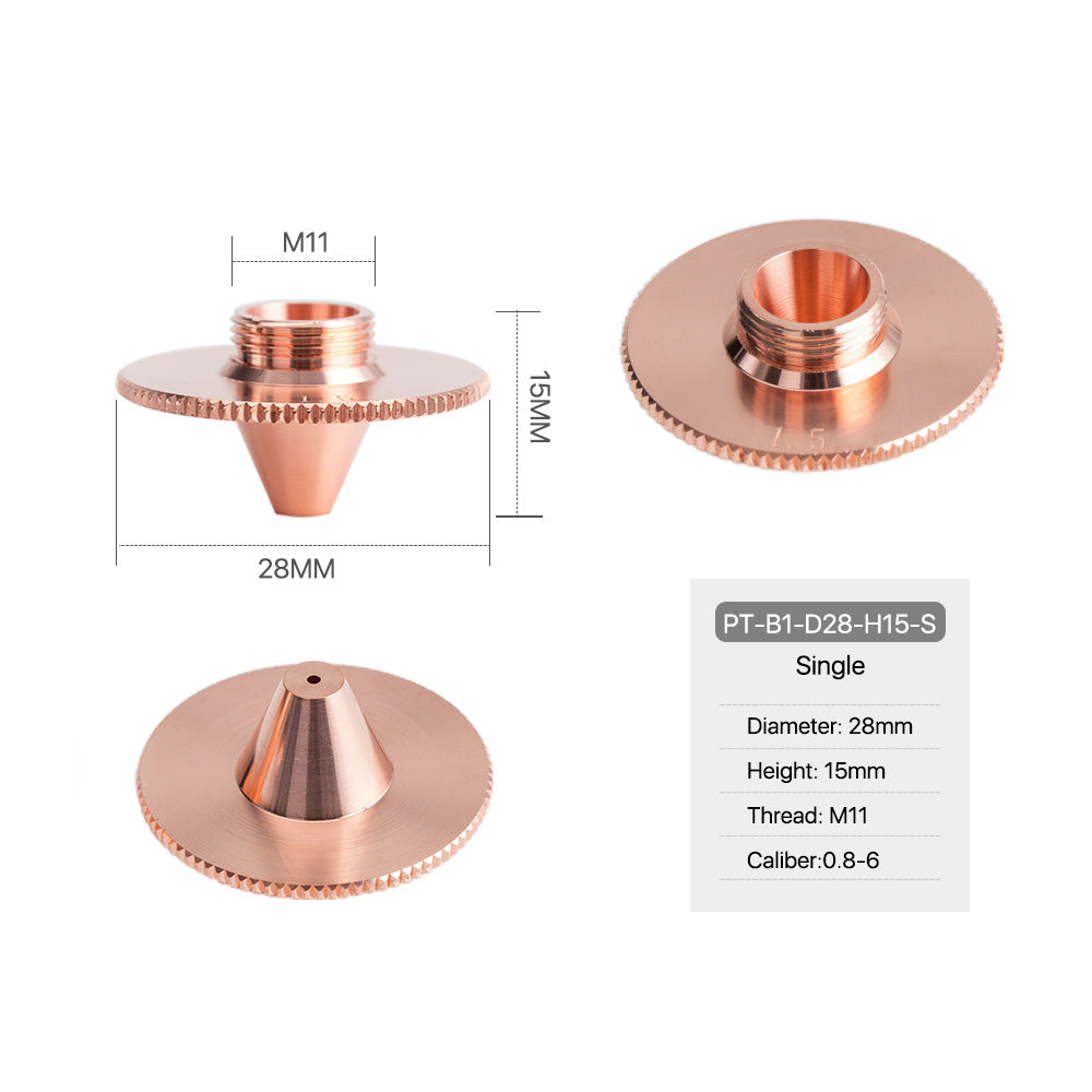 Cloudray For PT B Type Laser Cutting Nozzles