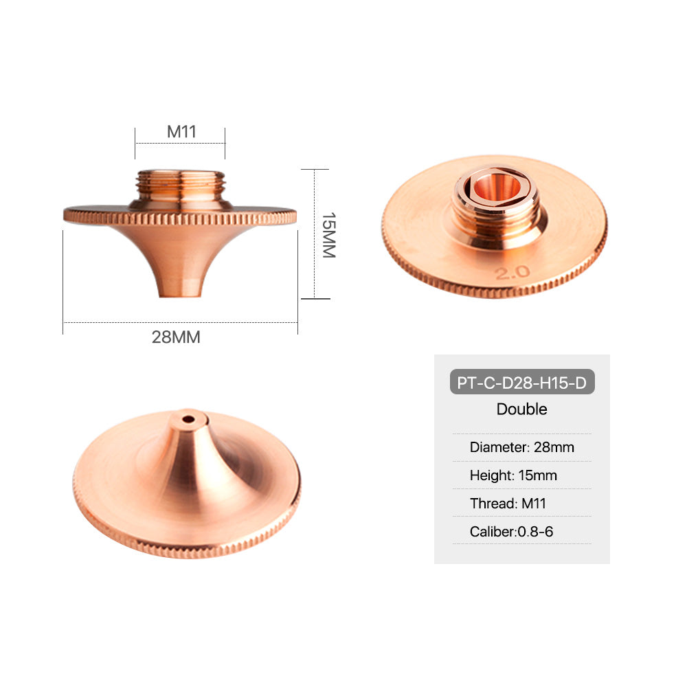 Cloudray For PT C Type Laser Cutting Nozzles