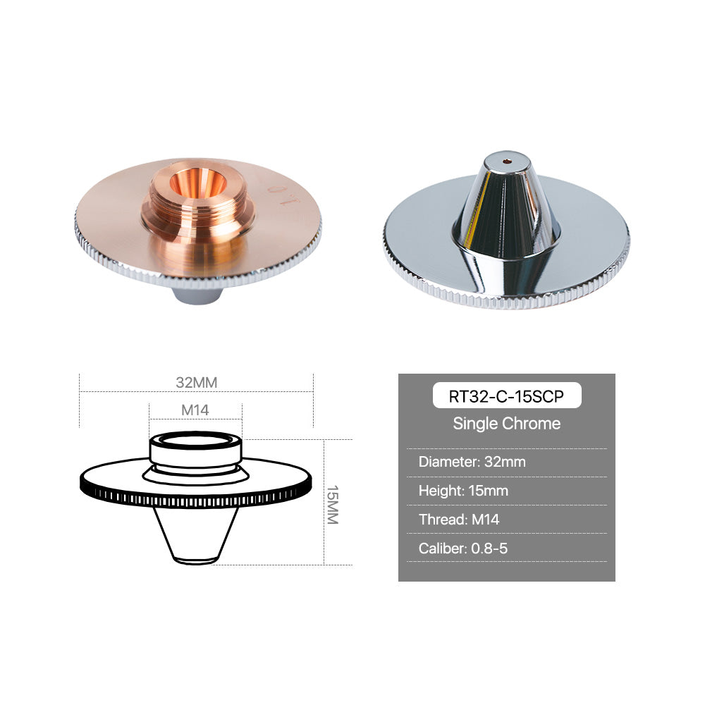 Cloudray Raytools C Type Laser Cutting Nozzles