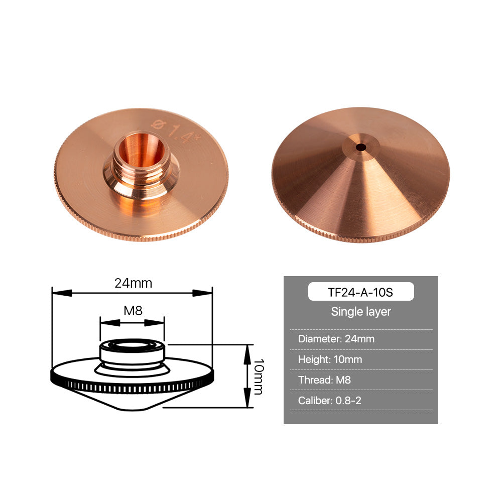 Cloudray For TM A Type Single Layer Laser Cutting Nozzles