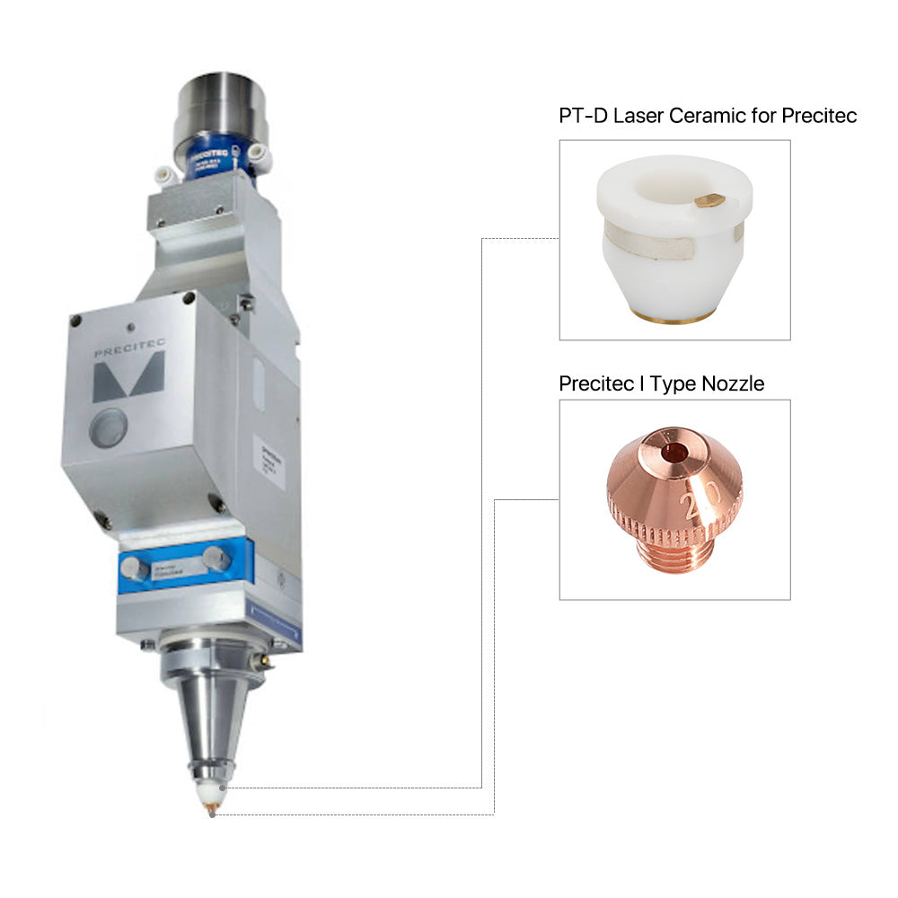 Cloudray For PT I Type 3D Single Layer Laser Cutting Nozzles