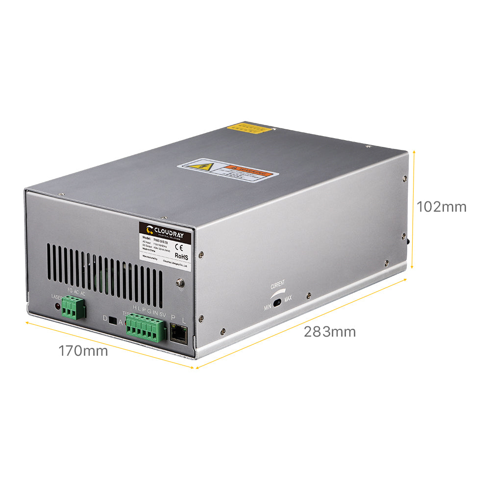 Cloudray 100W HY-T Series T100 CO2 Laser Power Supply With LCD Display