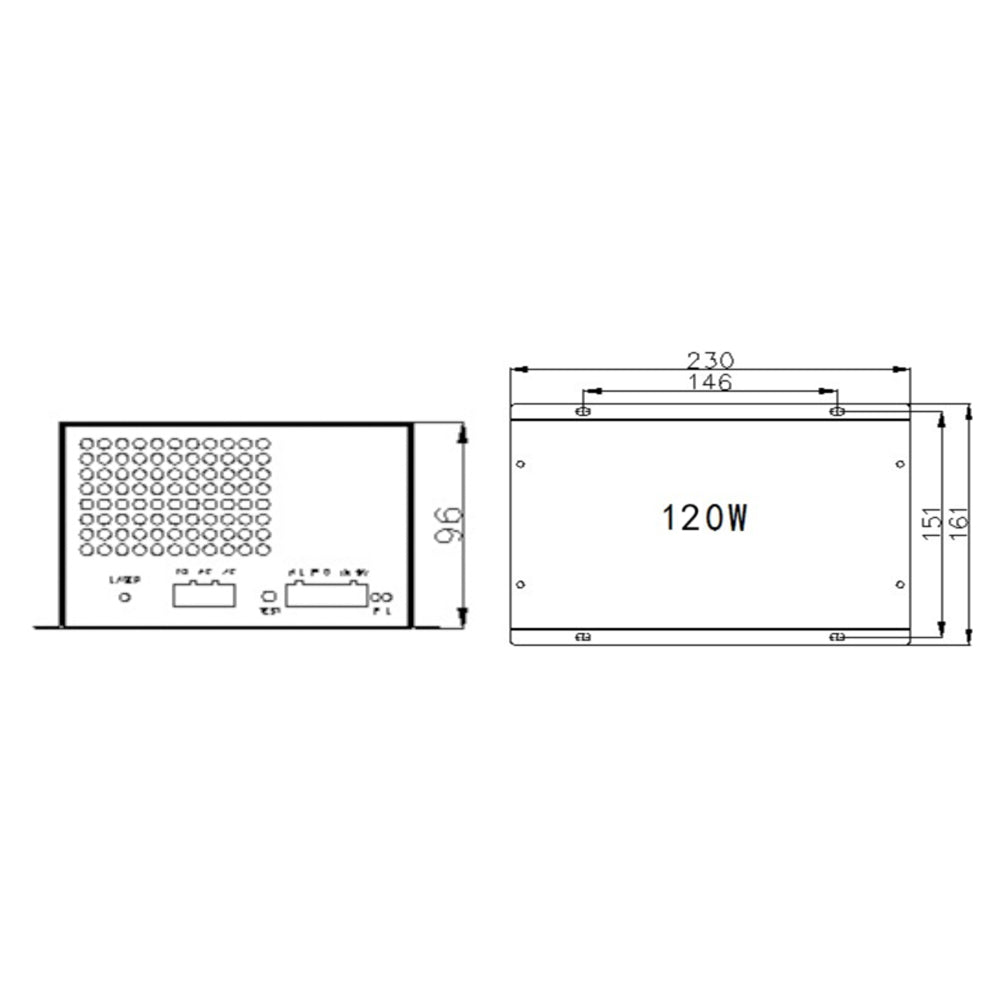 Cloudray 120W MYJG CO2 Laser Power Supply