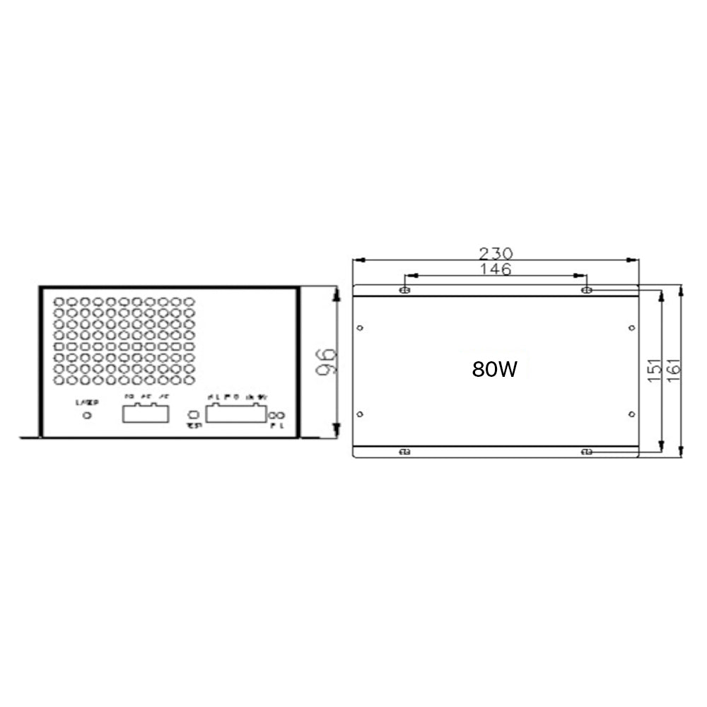 Cloudray 80W 115/230V MYJG CO2 Power Supply