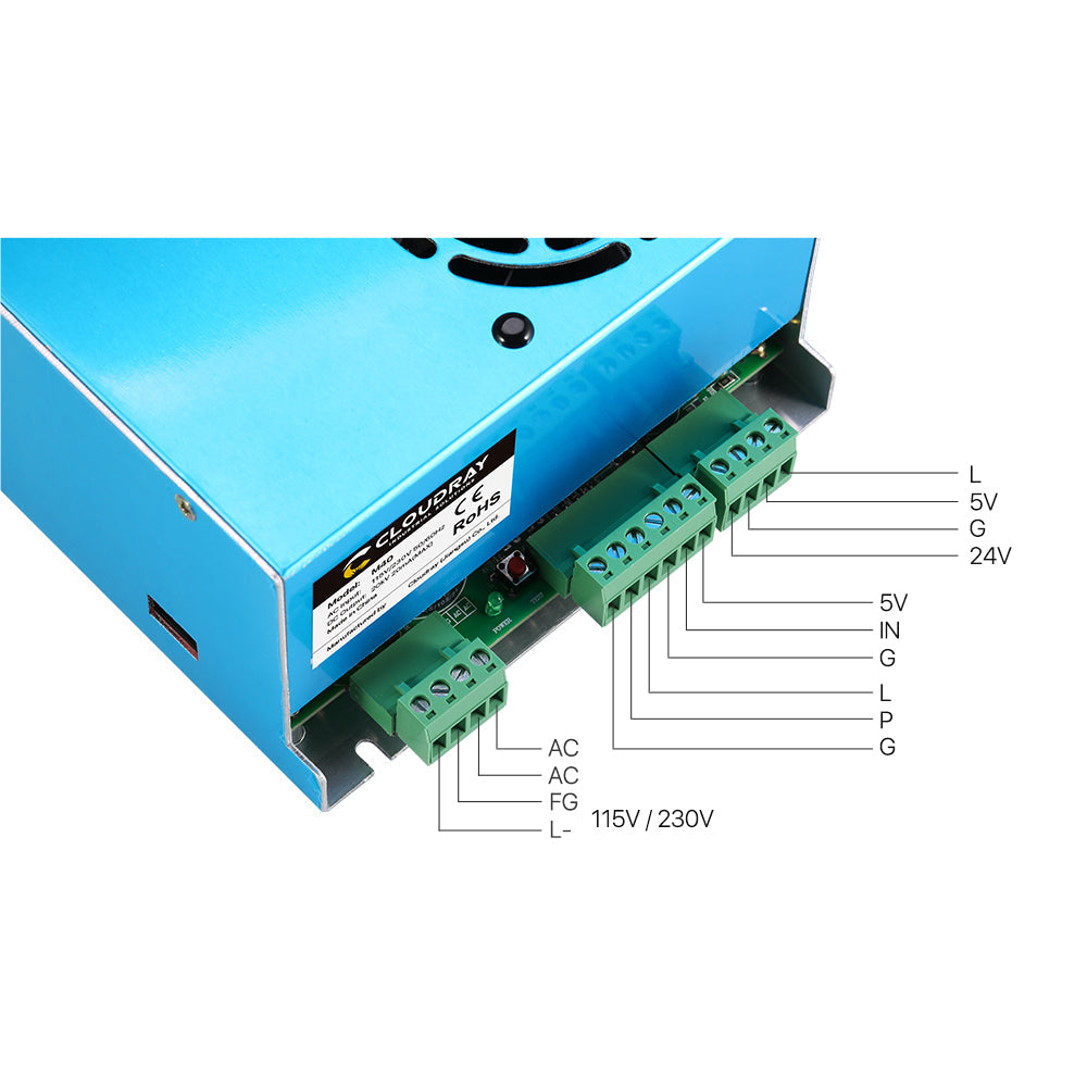 Cloudray 35-50W MYJG-40 OG CO2 Power Supply