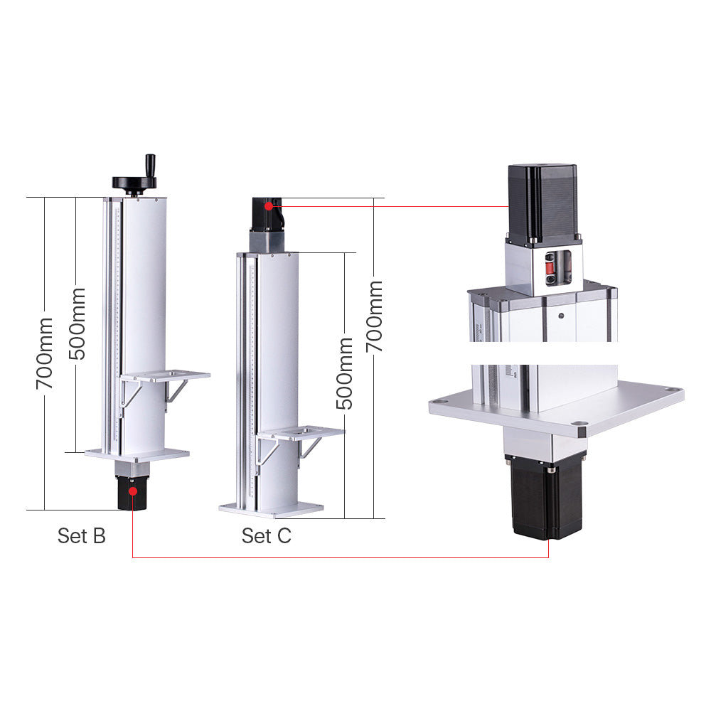 Cloudray Laser Fiber Lift Table For Marking Machine