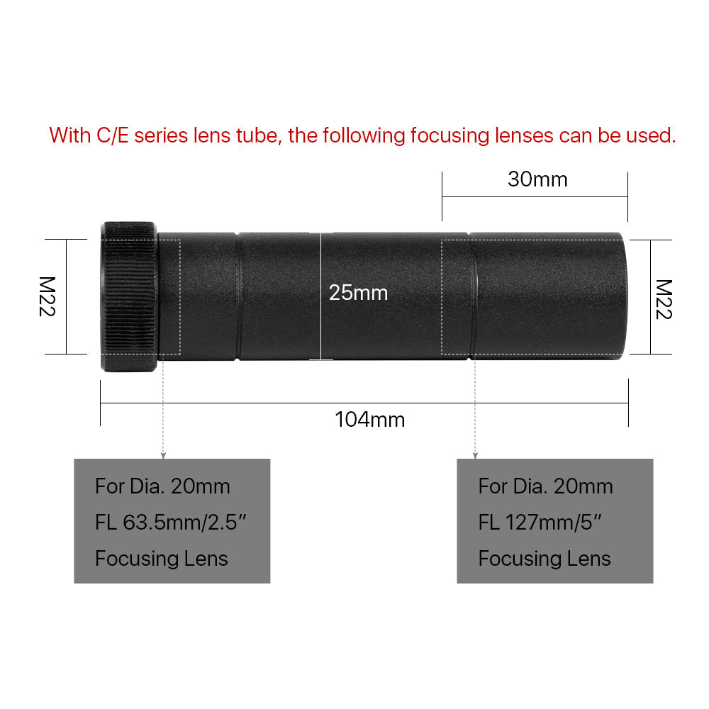 Cloudray C/E Series CO2 Lens Tube Extension Ring