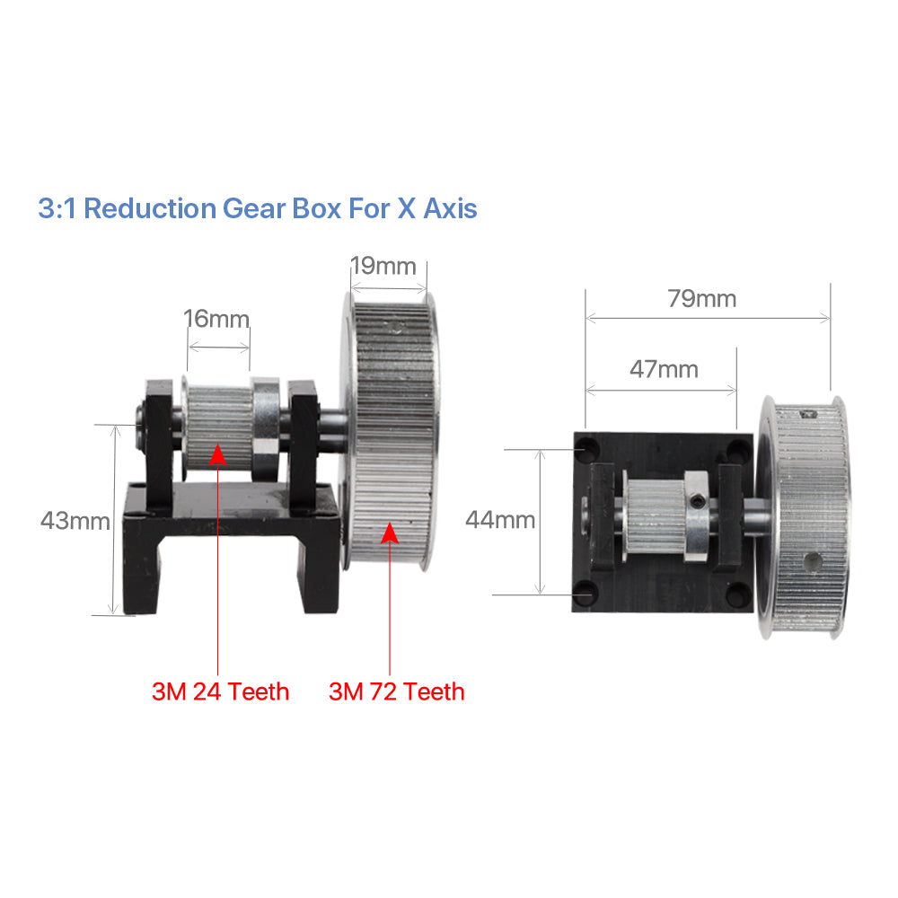 Cloudray C Series CO2 Laser Machine Metal Parts Set