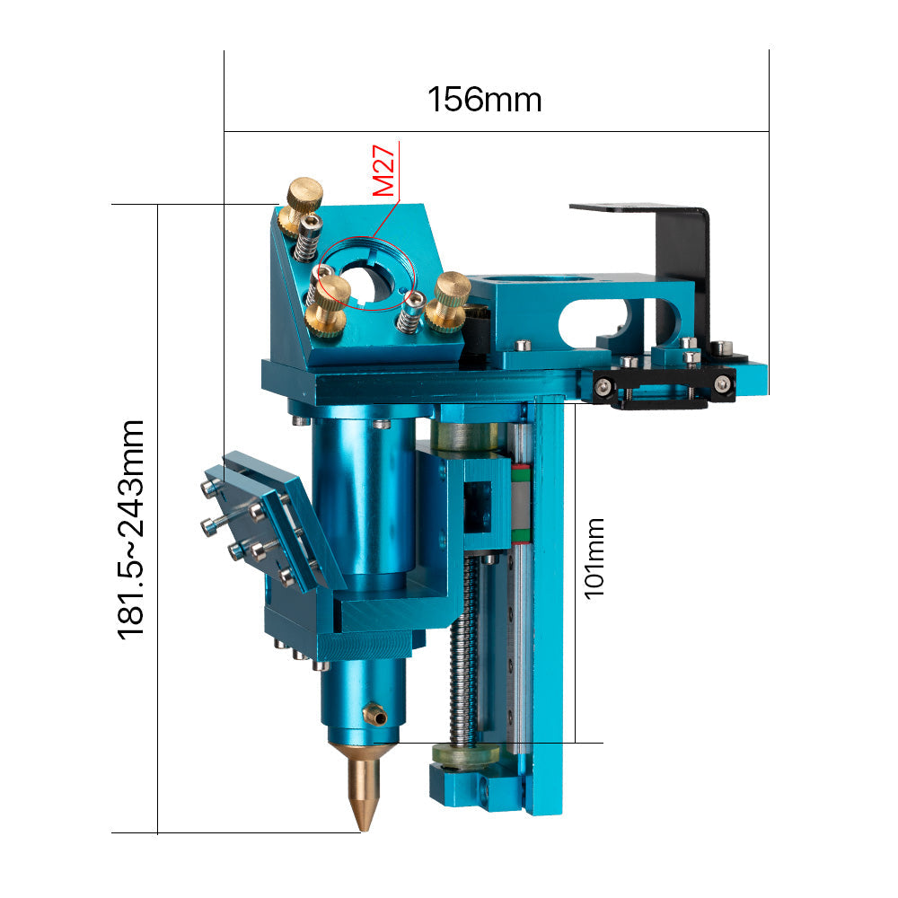 Cloudray Non-metal Cutting System Live Focus System & CO2 Non-meta Auto Focus Laser Head