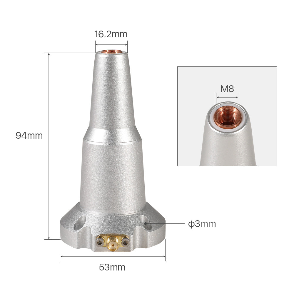 Ray Connector Cloudray Nozzle Connector For 3D Raytools Laser Cutting Head F200 ...