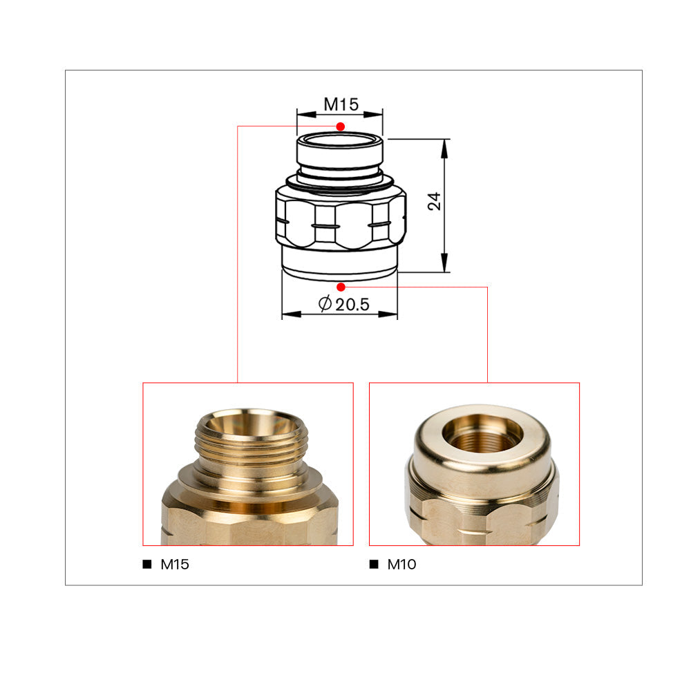 Cloudray Nozzle Body For BT Cutting Head