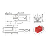 Cloudray Inductive Proximity Sensor Switches PL-05N