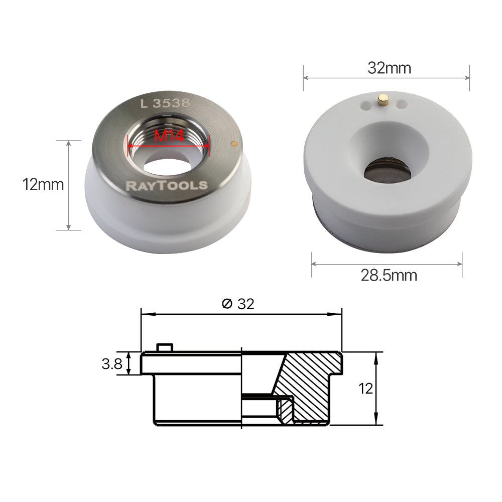 Cloudray Original Raytools Laser Cutting Ceramics