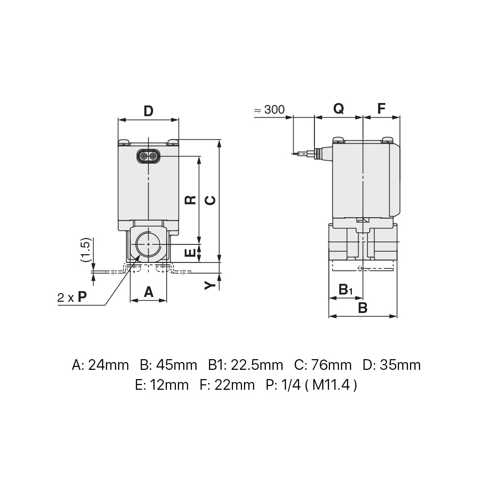 Cloudray SMC VX220AA Direct Operated 2 Port Solenoid Valve