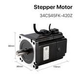 Cloudray 119mm 4.5N.m 4.2A 2 Phase Nema34 Open Loop Stepper Motor