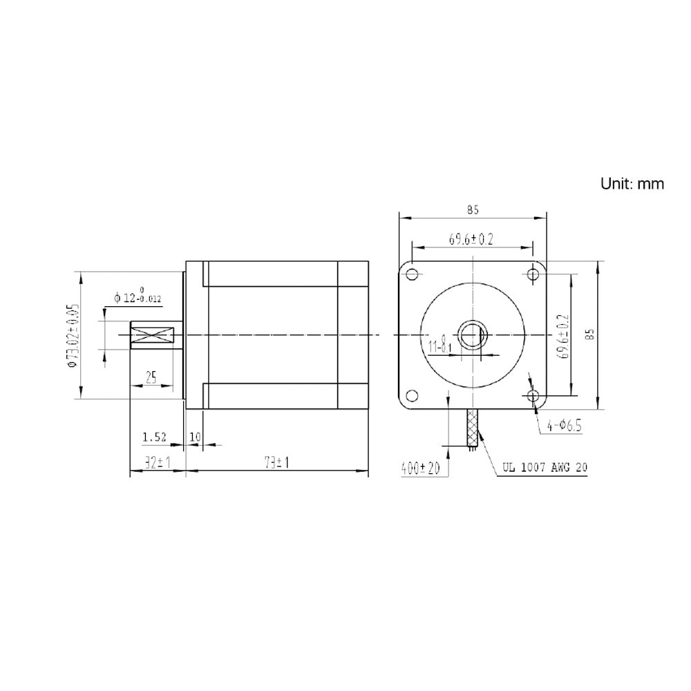 Cloudray Leadshine 863S22  3-Phase Stepper Motor