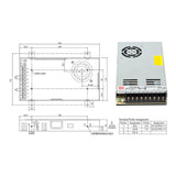 Cloudray Original Meanwell LRS-350 Switching Power Supply