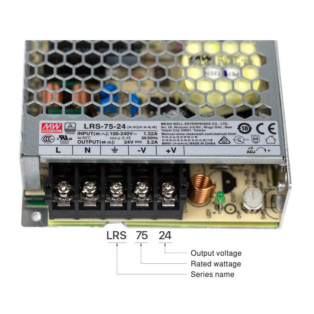 Cloudray Original Meanwell LRS-75 Switch Power Supply