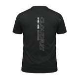 Cloudray Laser Round Neck Cotton Black T-Shirt Style B